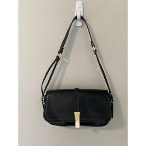 Halston Freya Medium Shoulder Bag, Black